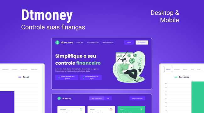 Site para controle de finanças, dtmoney